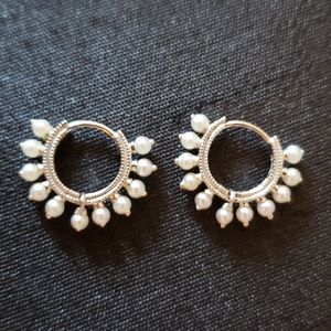 Pair White Gold Maria Tash Coronet Earrings